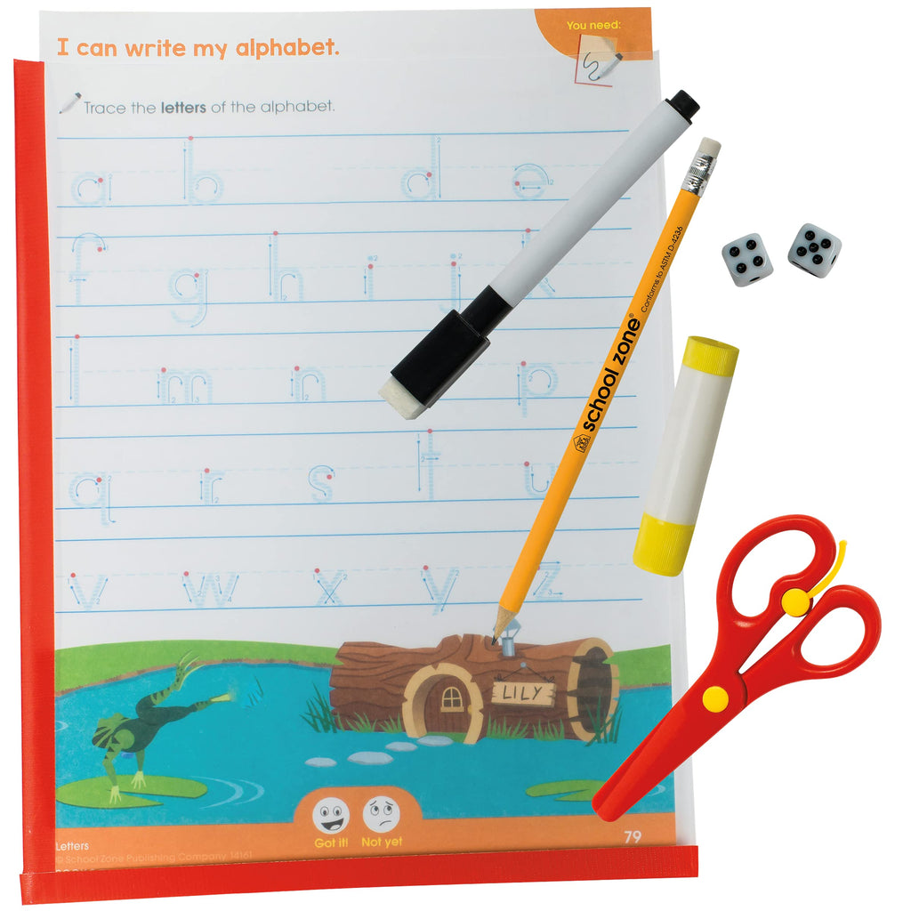 Preschool Learning Kit, Flash Cards & Workbooks Set for Reading, Writing & Math Skills (Ages 3+)