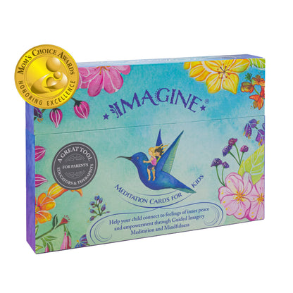 Mindfulness Meditation Cards for Kids, XL Guided Breathing & Relaxation Activity Set for Focus, Calm & Emotional Wellbeing