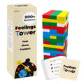 Emotion Regulation Therapy Stacking Blocks Game for Kids & Teens, CBT Cards Social Skills Set