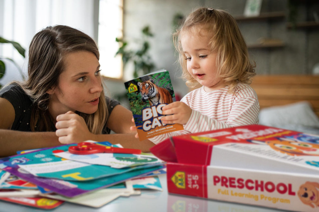 Preschool Learning Kit, Flash Cards & Workbooks Set for Reading, Writing & Math Skills (Ages 3+)