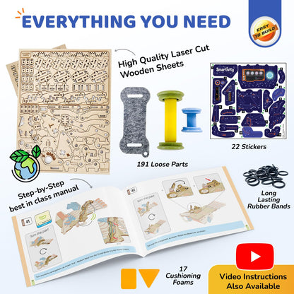 DIY Robotic Mechanical Hand STEM Engineering Kit for Kids Ages 8–14
