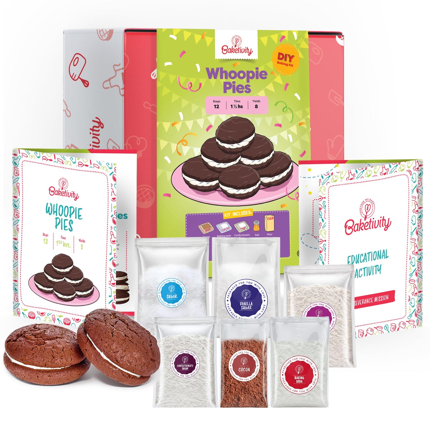 BAKETIVITY Kids Baking DIY Activity Kit - Bake Delicious Vanilla Cake Pops