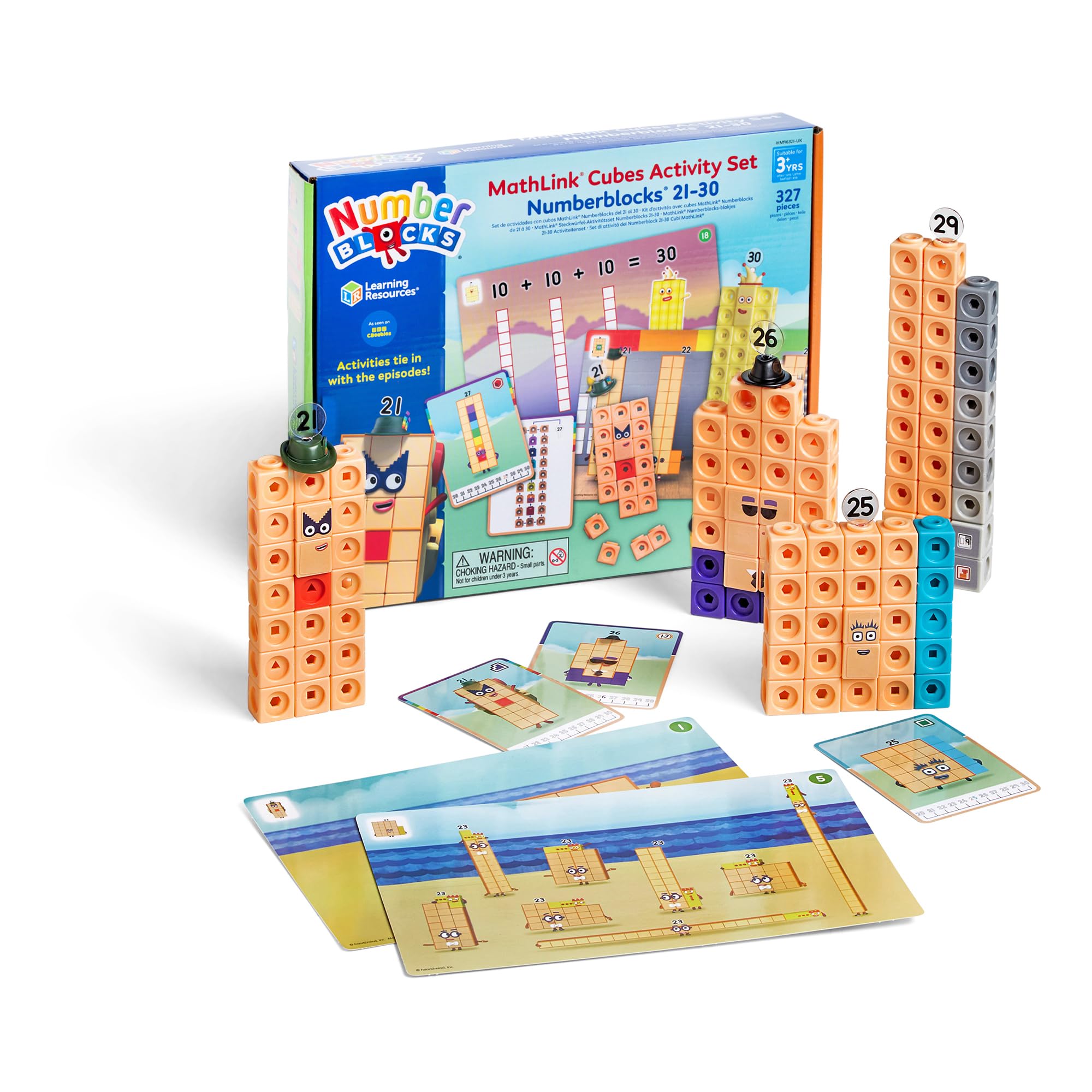 MathLink Cubes Numberblocks 21–30 Activity Set, Learning Toys for Kids Ages 3+