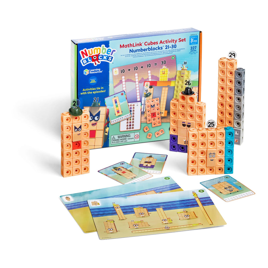 MathLink Cubes Numberblocks 21–30 Activity Set, Learning Toys for Kids Ages 3+
