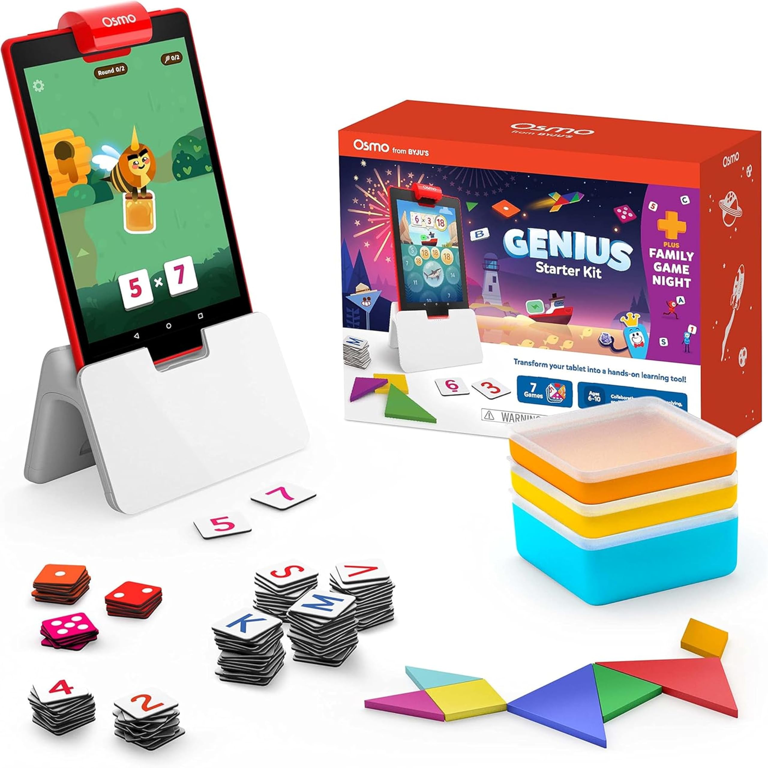Osmo Genius Starter Kit, STEM Learning Games for Kids Ages 6–10 with iPad Compatibility