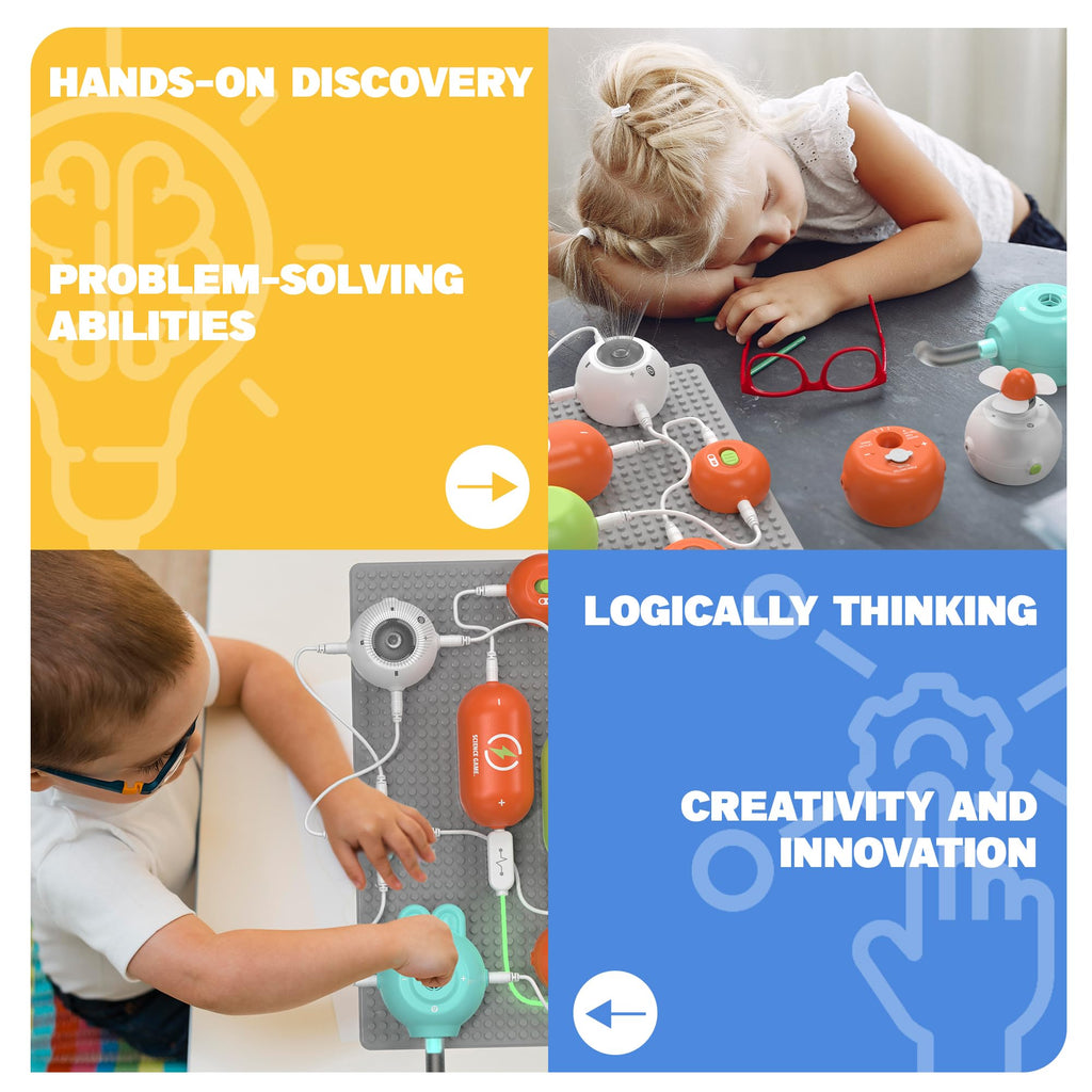 STEM Science Kits for Kids, Electronics Exploration Educational Toy Set Ages 6–12