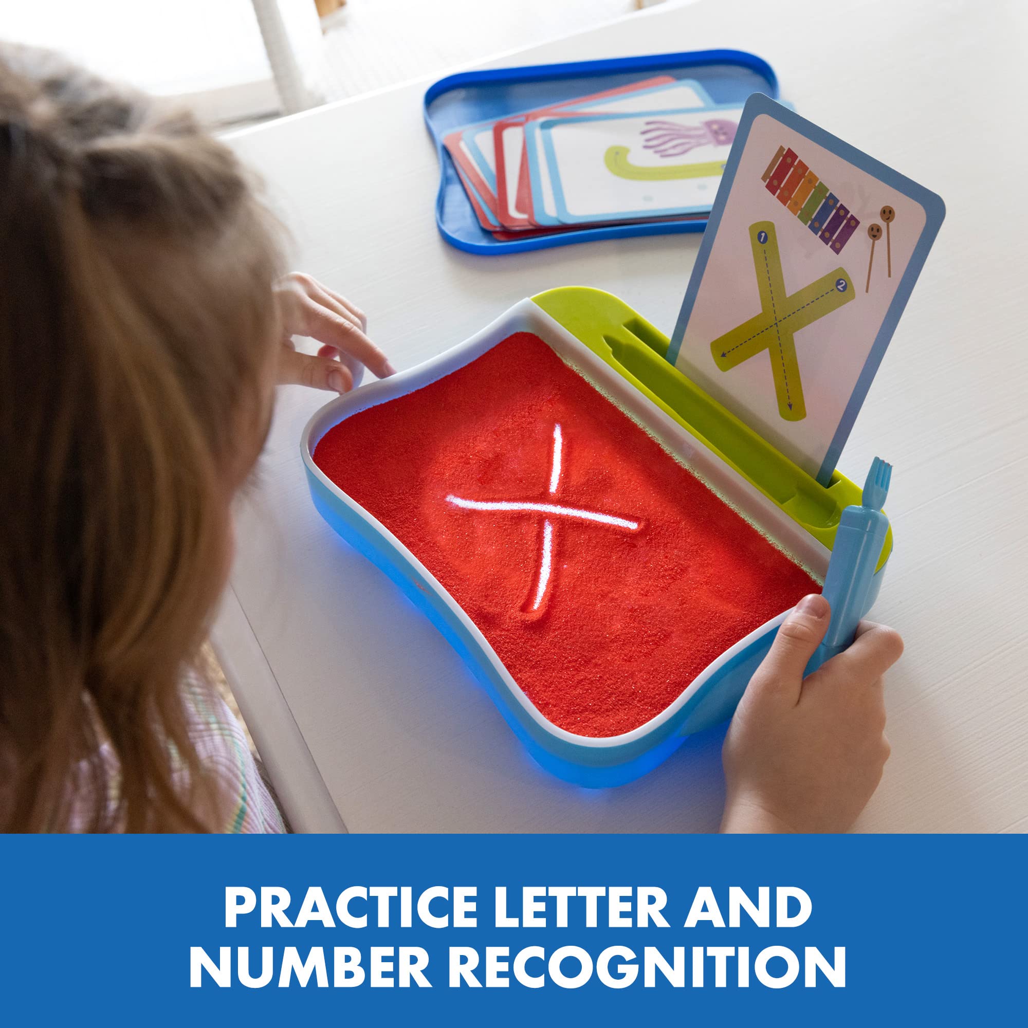 Light-Up Letter Tracing Board for Kids, Preschool Writing Practice Toy Ages 3–5