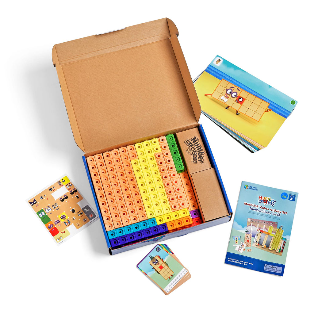 MathLink Cubes Numberblocks 21–30 Activity Set, Learning Toys for Kids Ages 3+