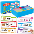 Phonics Word Family Flip Book, Learn to Read Flash Cards for Kids Ages 4–8