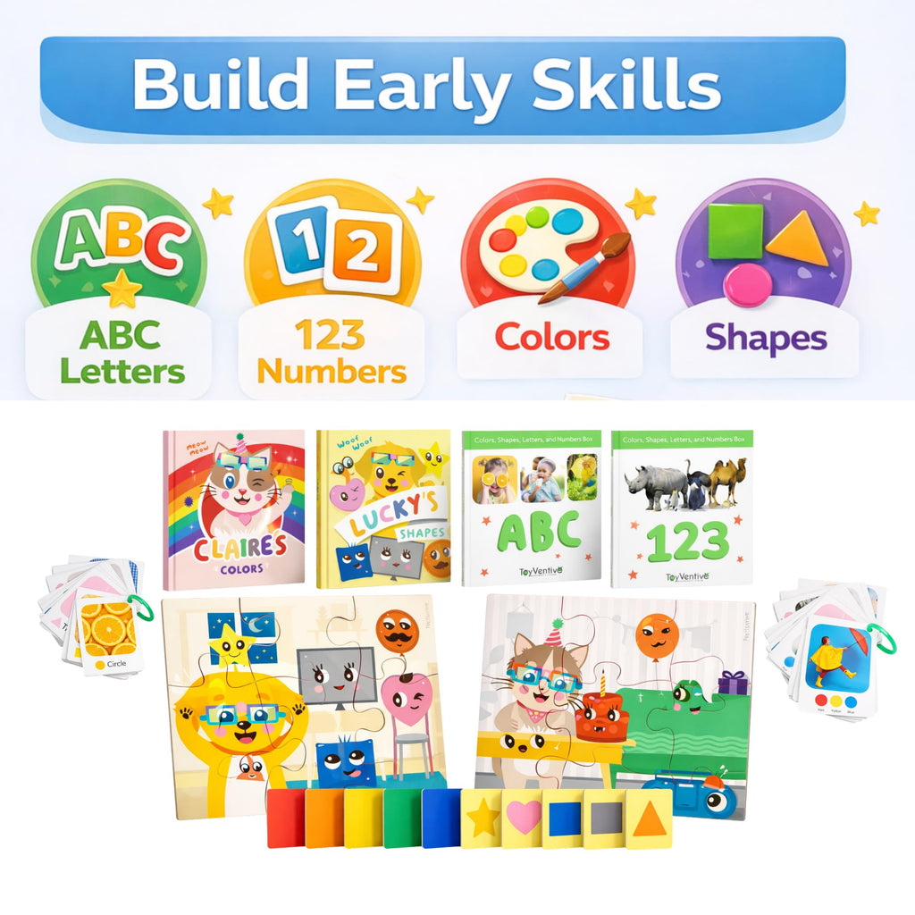 TOYVENTIVE Preschool Learning Activities, Educational Books
