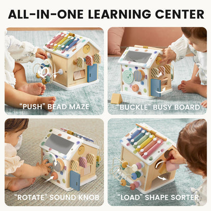 Tiny Land Wooden Activity Cube