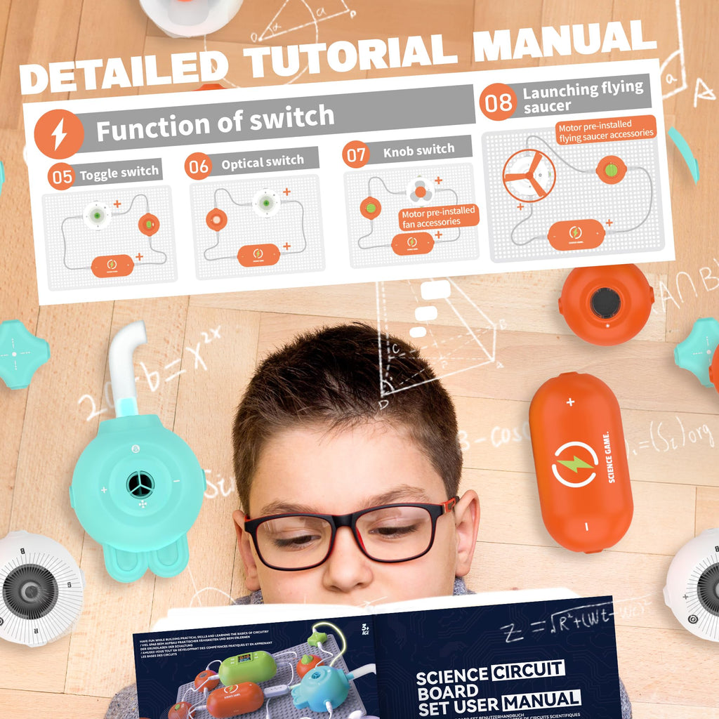 STEM Science Kits for Kids, Electronics Exploration Educational Toy Set Ages 6–12