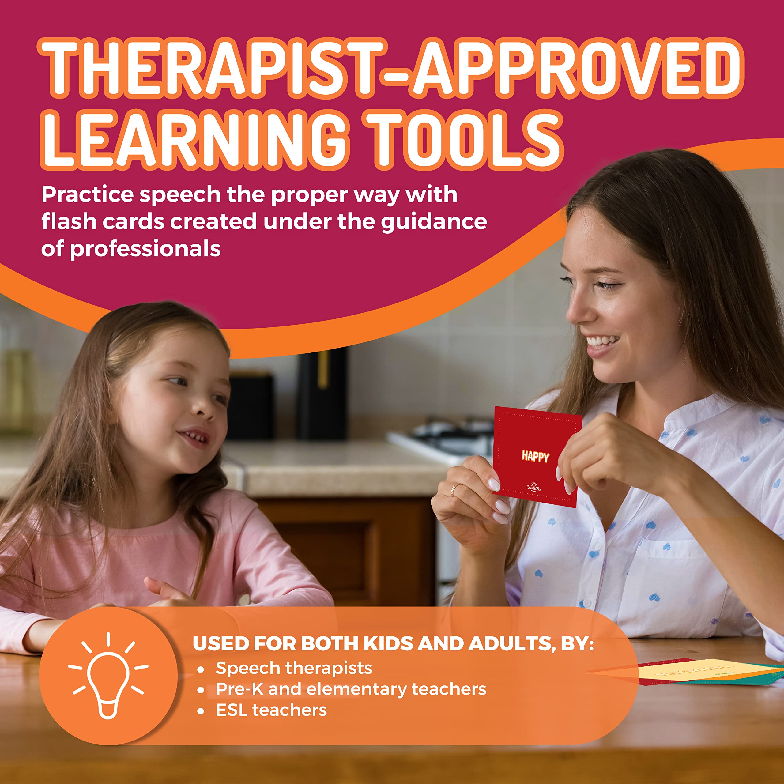 Flash Cards for Vocabulary Building, 6-Pack Educational Photo Learning Set for Kids & Speech Therapy (300 Cards)