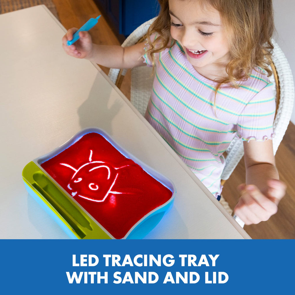 Light-Up Letter Tracing Board for Kids, Preschool Writing Practice Toy Ages 3–5