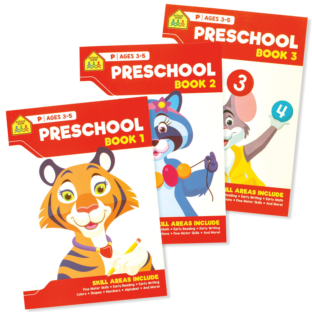 Preschool Learning Kit, Flash Cards & Workbooks Set for Reading, Writing & Math Skills (Ages 3+)
