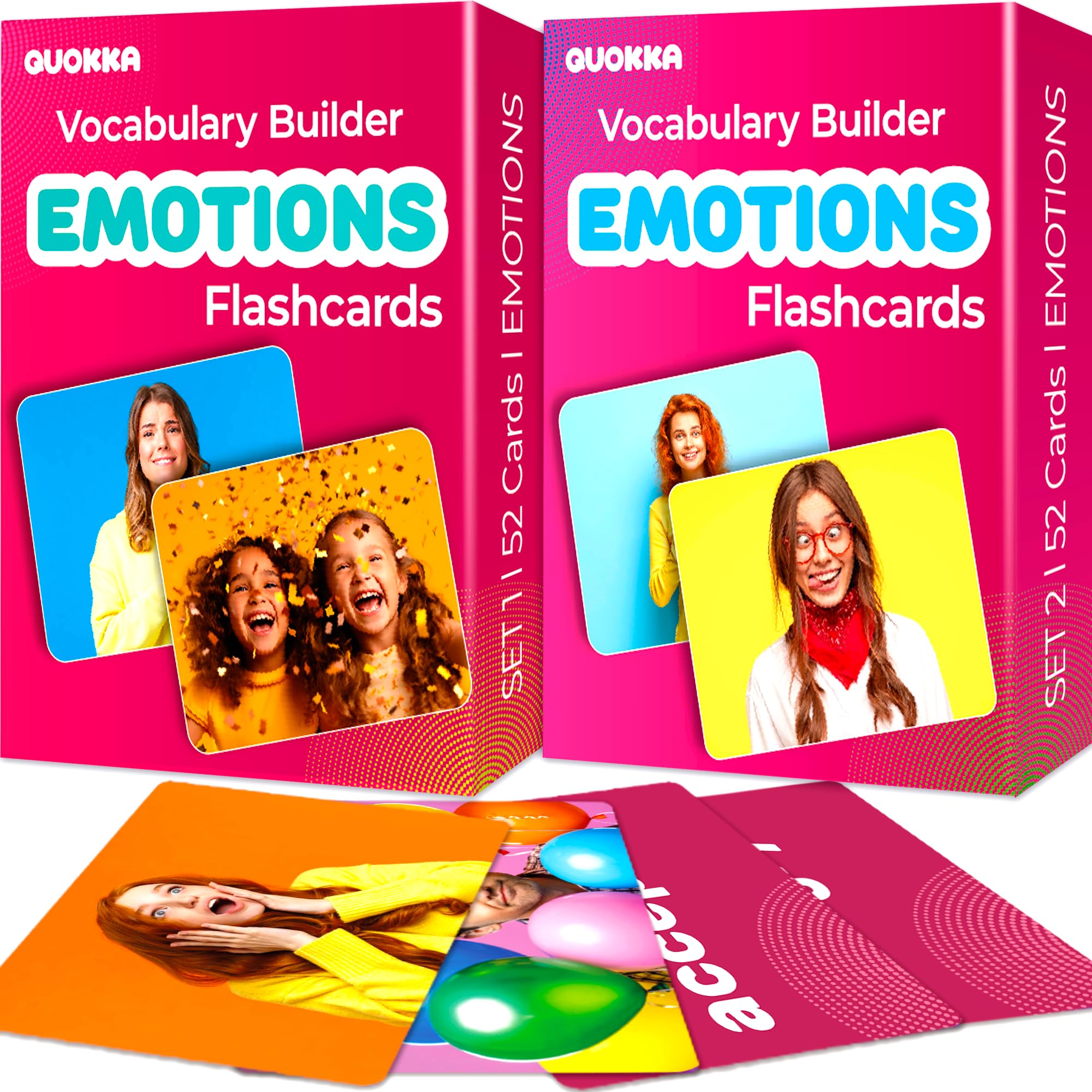 Flash Cards for Speech Development, Vocabulary Learning Set for Kids, Teachers & Parents
