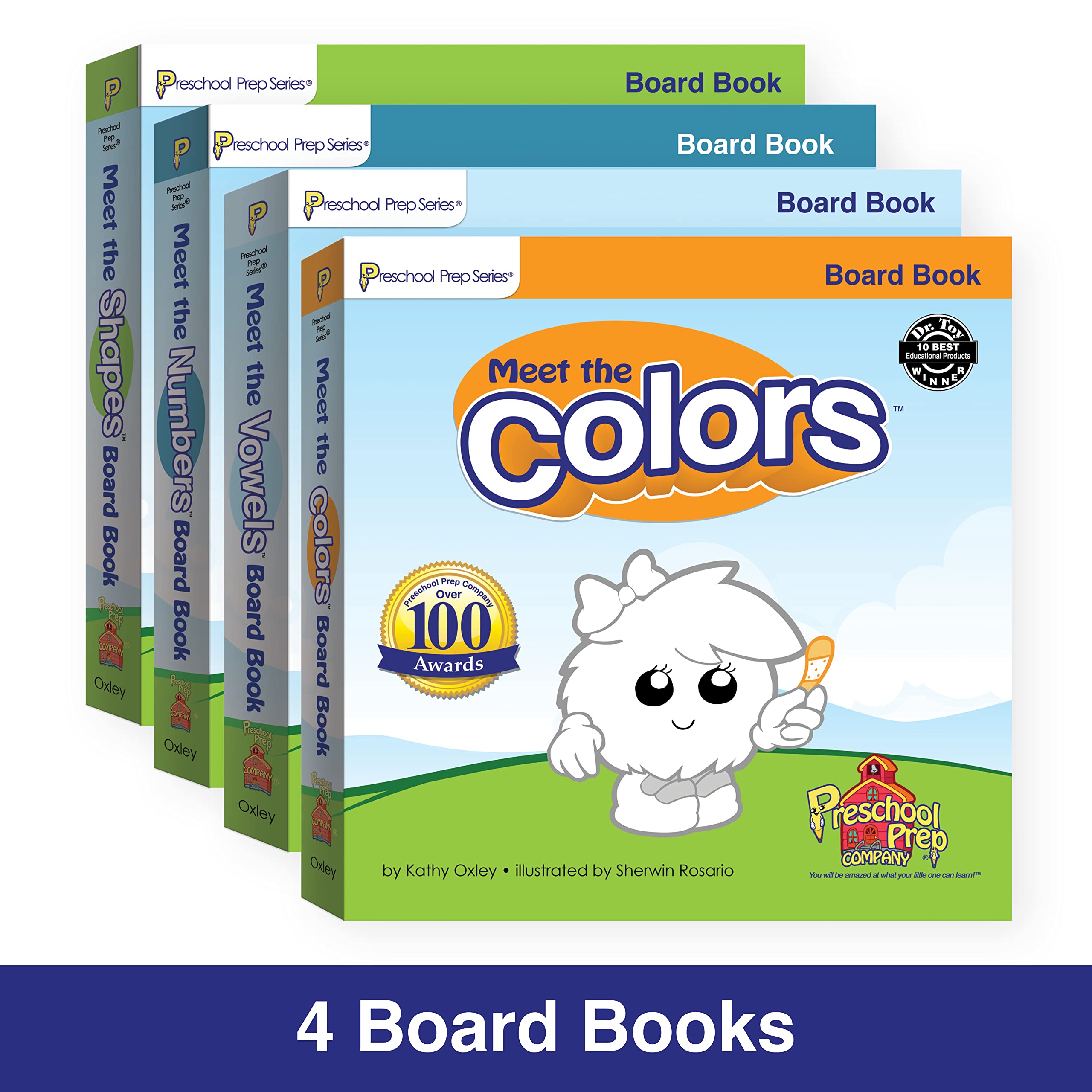 Preschool Prep Learning Pack, Letters Numbers Shapes & Colors Activity Set for Kids Early Learning Skills