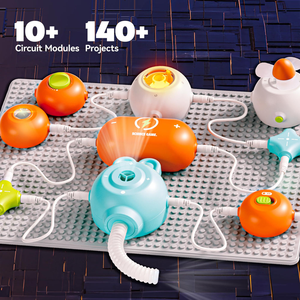 STEM Science Kits for Kids, Electronics Exploration Educational Toy Set Ages 6–12