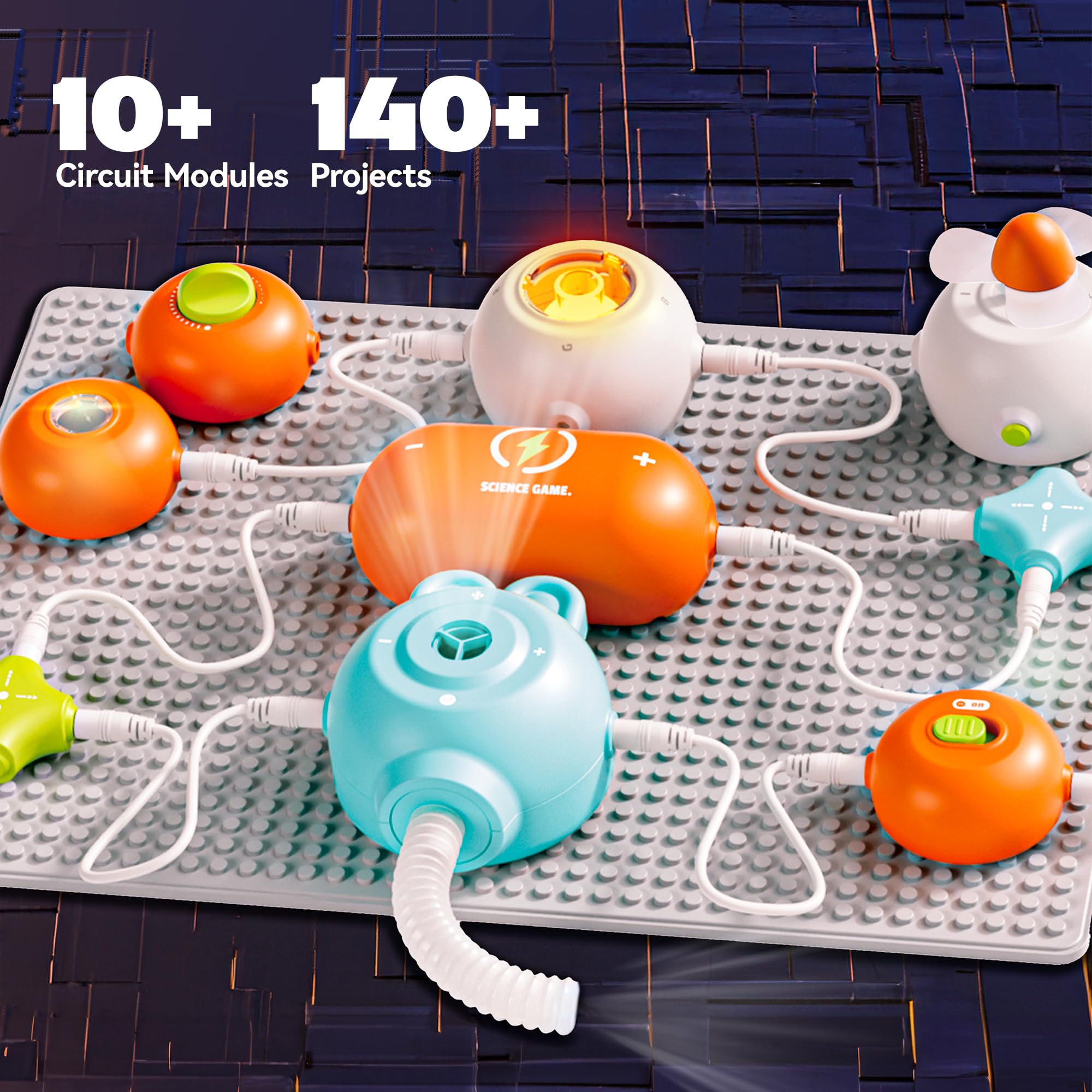 STEM Science Kits for Kids, Electronics Exploration Educational Toy Set Ages 6–12