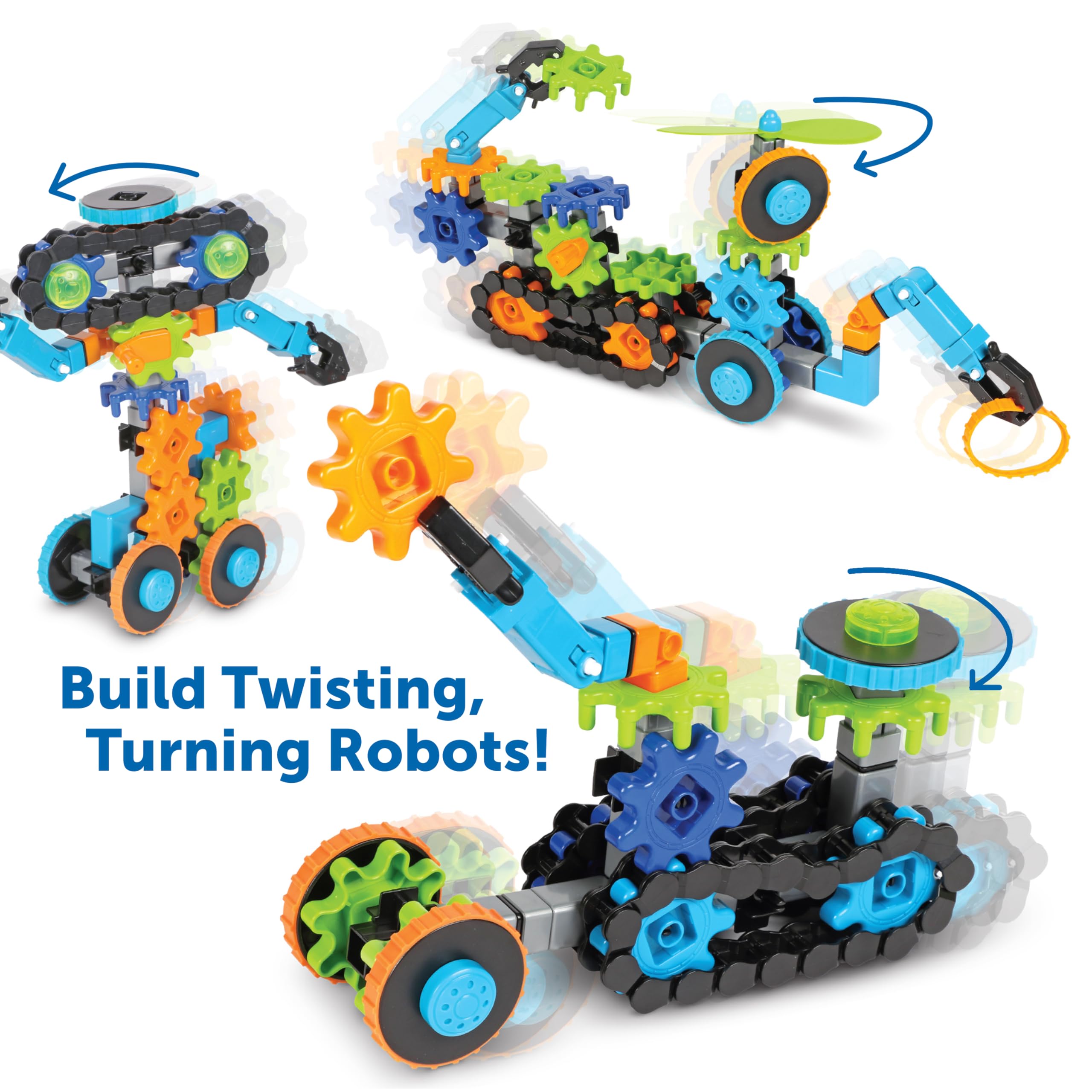 Learning Resources Gears! Robots in Motion, STEM Engineering Toy for Kids, Ages 5+