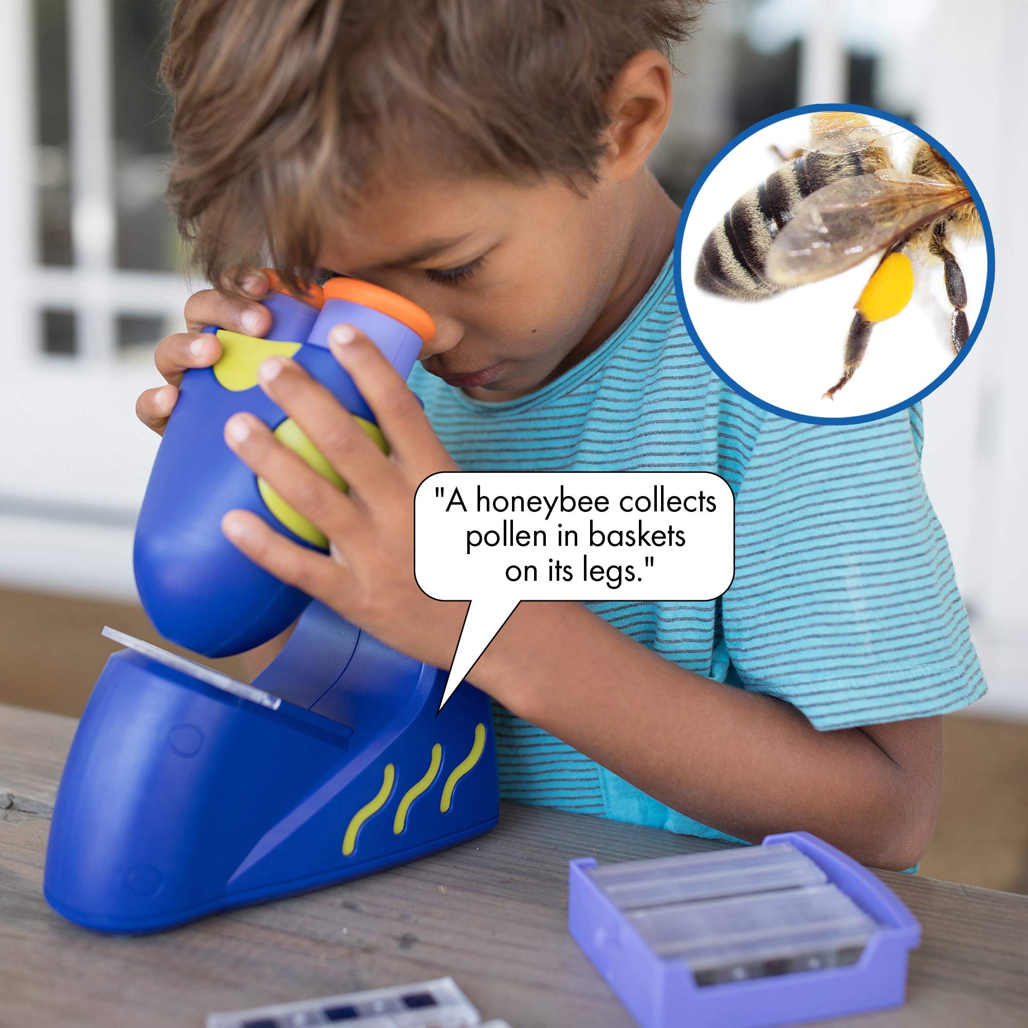 Educational Insights Geosafari Jr. Talking Microscope, Brown Box Packaging