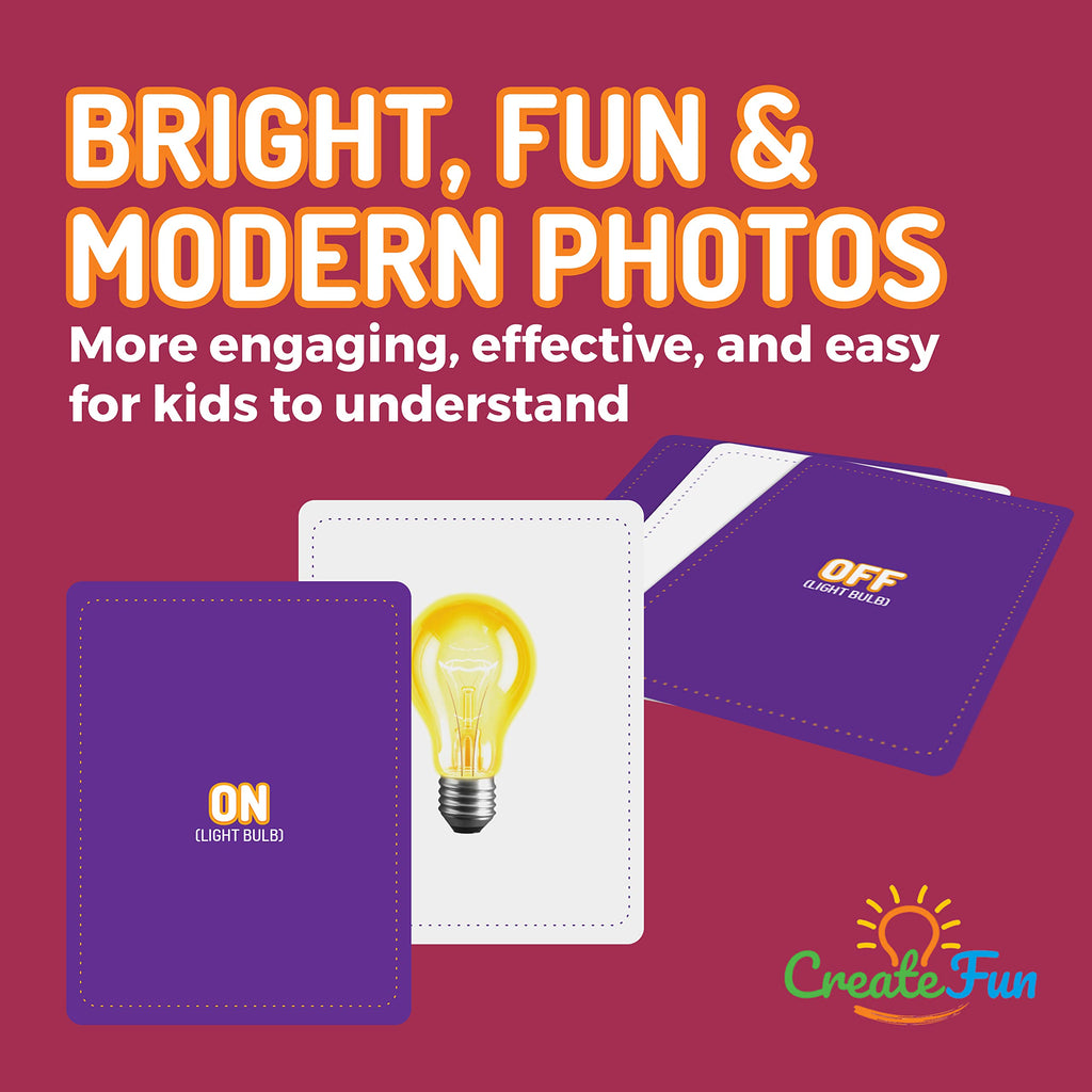 Flash Cards for Vocabulary Building, 6-Pack Educational Photo Learning Set for Kids & Speech Therapy (300 Cards)