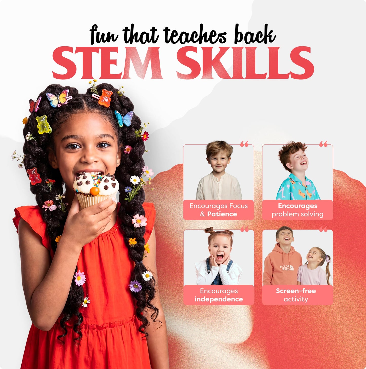 BAKETIVITY Kids Baking DIY Activity Kit - Bake Delicious Vanilla Cake Pops