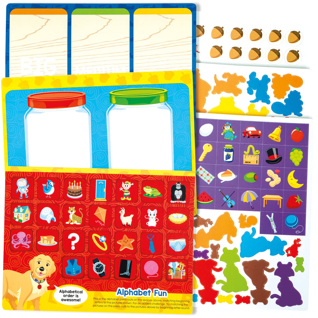 Preschool Learning Kit, Flash Cards & Workbooks Set for Reading, Writing & Math Skills (Ages 3+)