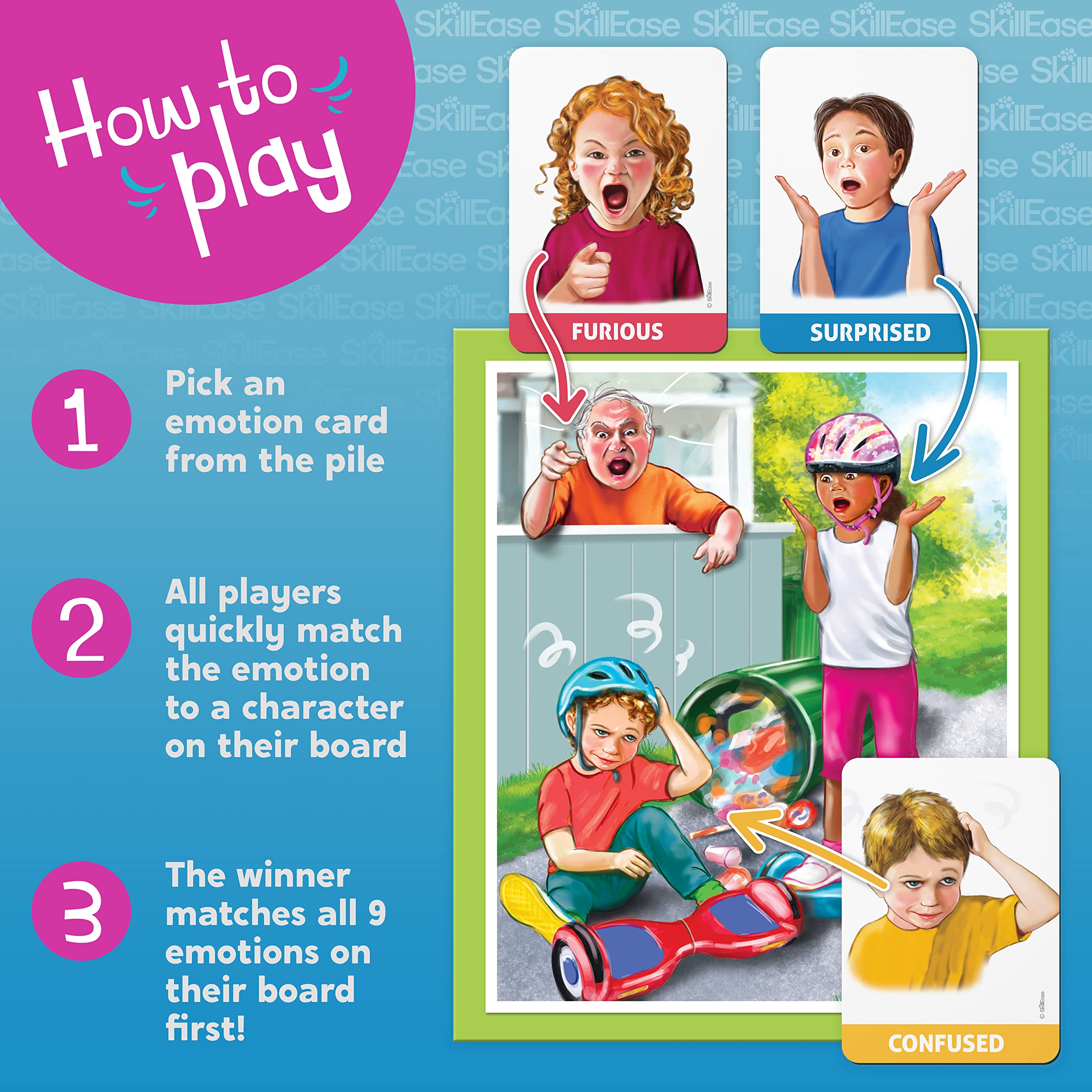 Emotions Bingo Therapy Game for Kids, Social Emotional Learning (SEL) & Social Skills Activity Set