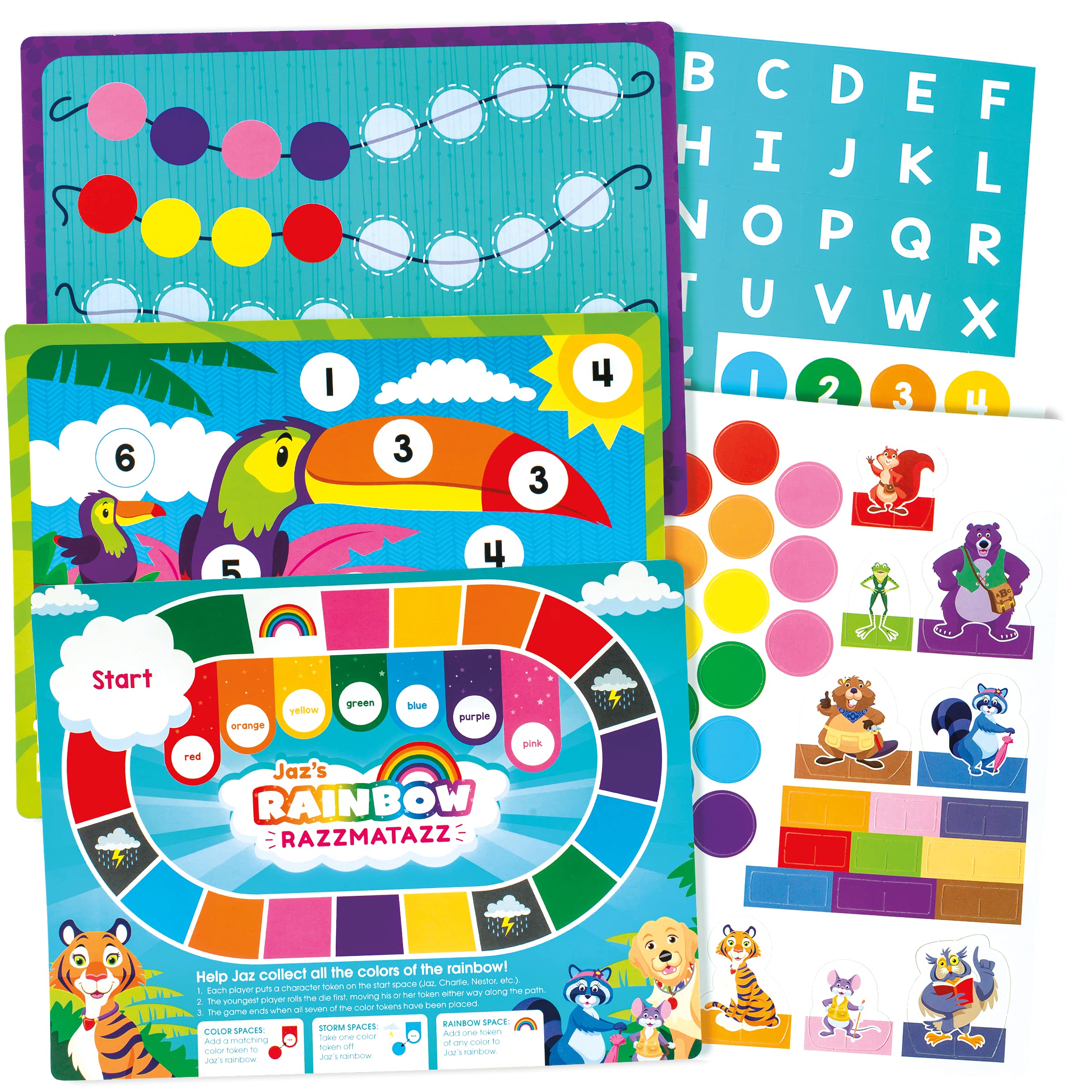 Preschool Learning Kit, Flash Cards & Workbooks Set for Reading, Writing & Math Skills (Ages 3+)